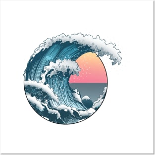 The Great sea Wave Posters and Art